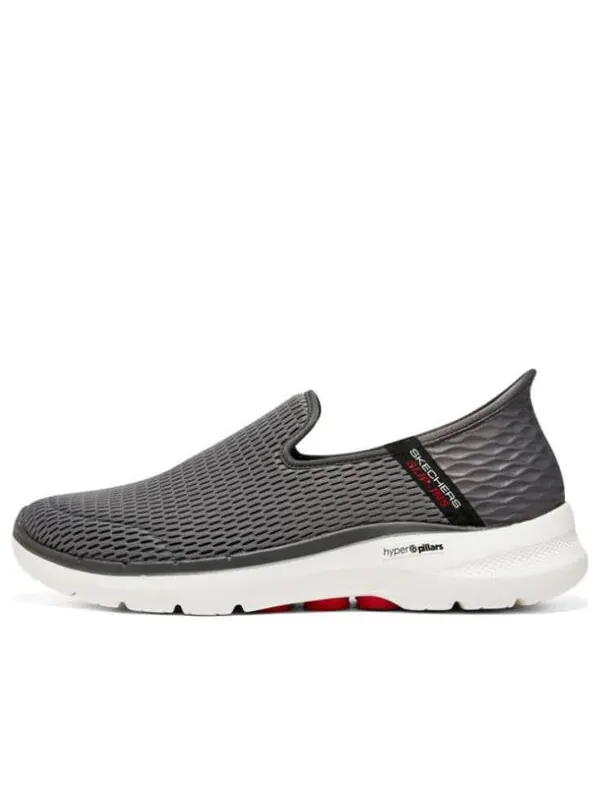 Кроссовки go walk 6 shoes 'grey red white' Skechers — изображение 1 из 2, серый/красный/белый