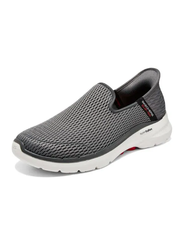 Кроссовки go walk 6 shoes 'grey red white' Skechers — изображение 2 из 2, серый/красный/белый