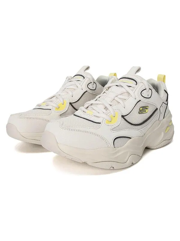 Кроссовки dlites 4.0 'cream white yellow' Skechers — изображение 3 из 4, кремовый белый/желтый