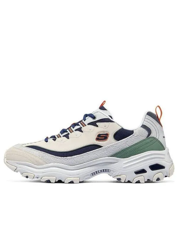 Кроссовки dlites 1.0 chunky shoes 'beige navy' Skechers — изображение 1 из 4, бежевый/темно-синий