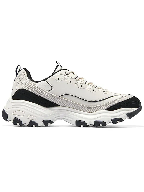 Кроссовки dlites 1.0 chunky shoes 'beige black' Skechers — изображение 2 из 4, бежевый/черный