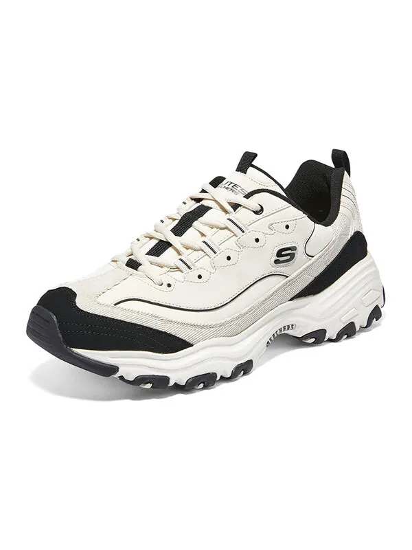 Кроссовки dlites 1.0 chunky shoes 'beige black' Skechers — изображение 3 из 4, бежевый/черный