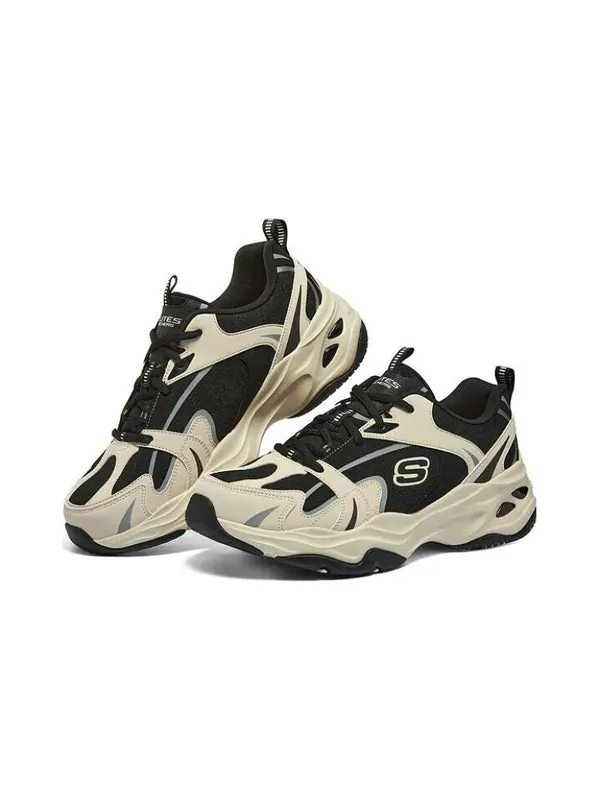 Кроссовки dlites 4.0 'beige black' Skechers — изображение 3 из 4, бежевый/черный