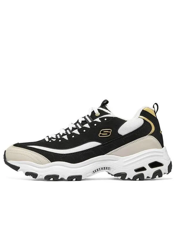 Кроссовки d'lites sneakers 'black beige white' Skechers — изображение 1 из 4, черный/бежевый/белый