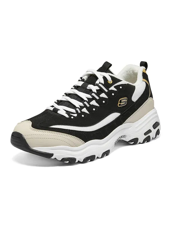 Кроссовки d'lites sneakers 'black beige white' Skechers — изображение 3 из 4, черный/бежевый/белый