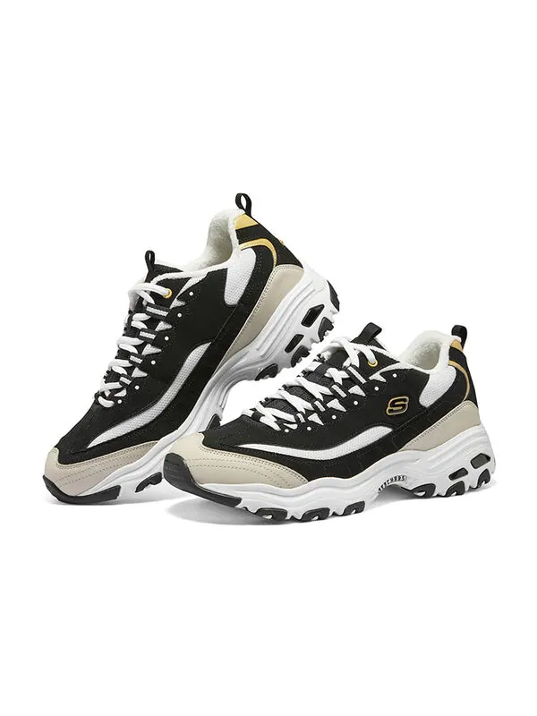 Кроссовки d'lites sneakers 'black beige white' Skechers — изображение 4 из 4, черный/бежевый/белый