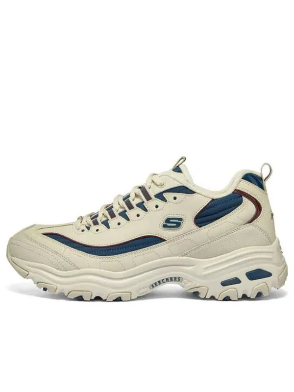 Кроссовки d'lites zip along shoes 'beige blue' Skechers — изображение 1 из 4, бежевый/синий