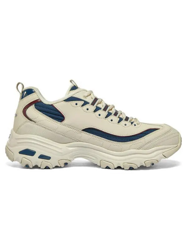 Кроссовки d'lites zip along shoes 'beige blue' Skechers — изображение 2 из 4, бежевый/синий
