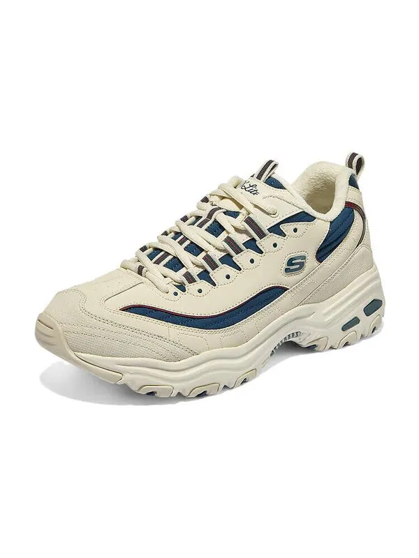 Кроссовки d'lites zip along shoes 'beige blue' Skechers — изображение 3 из 4, бежевый/синий