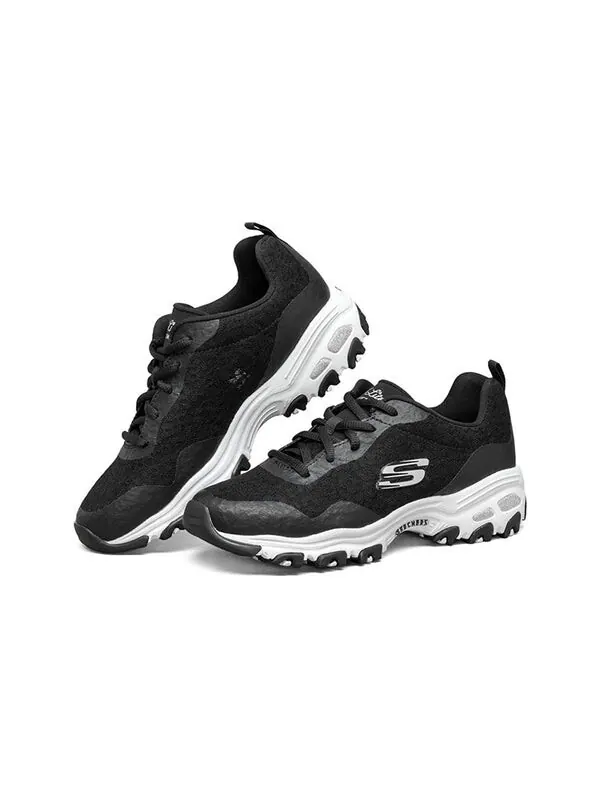 Кроссовки d lites 1.0 low-top daddy shoes black/white Skechers — изображение 3 из 4, черный/белый