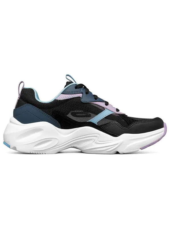 Кроссовки stamina airy low-top running shoes black/blue Skechers — изображение 2 из 4, черный/синий