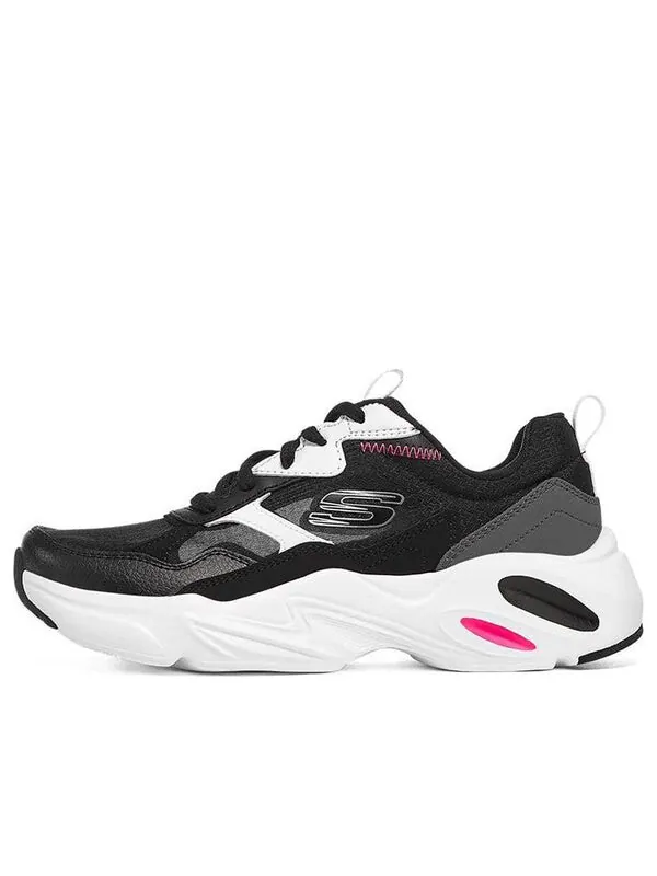Кроссовки stamina airy low-running shoes black/white Skechers — изображение 1 из 4, черный/белый