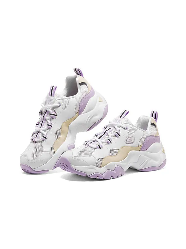 Кроссовки d'lites 3.0 low running shoes gs white/purple Skechers — изображение 3 из 4, белый/фиолетовый