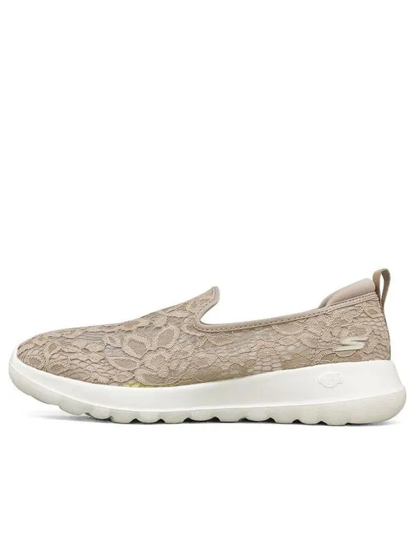 Тапочки go walk joy slip on 'beige white' Skechers — изображение 1 из 4, коричневый