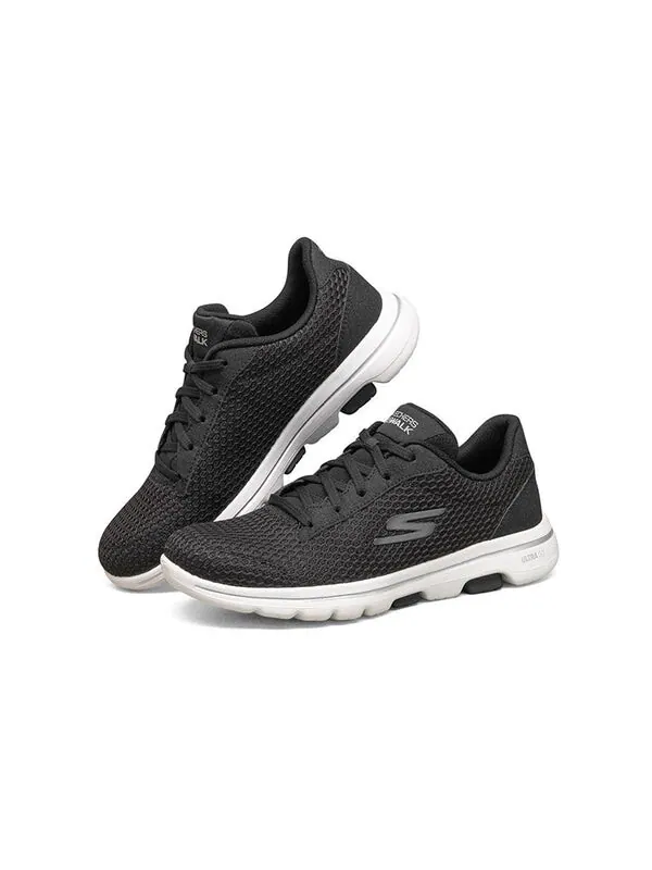 Кроссовки go walk 5 black Skechers — изображение 3 из 4, черный/белый
