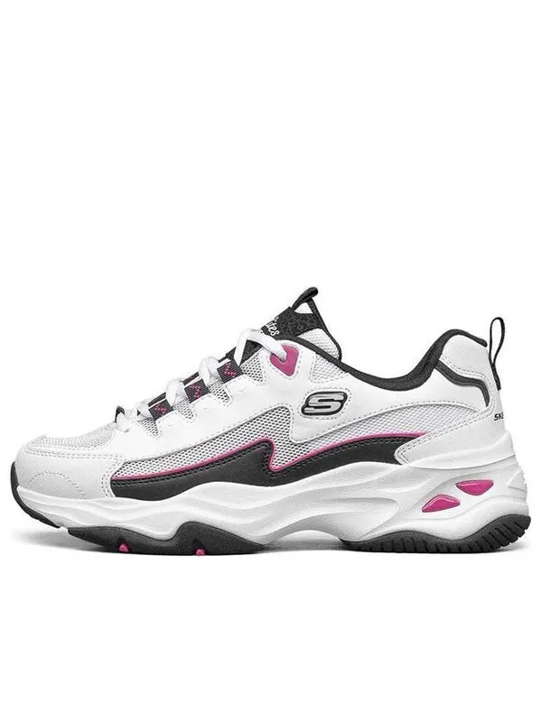 Кроссовки d'lites 4.0 low running shoes gs white/black/pink Skechers — изображение 1 из 4, белый/черный/розовый