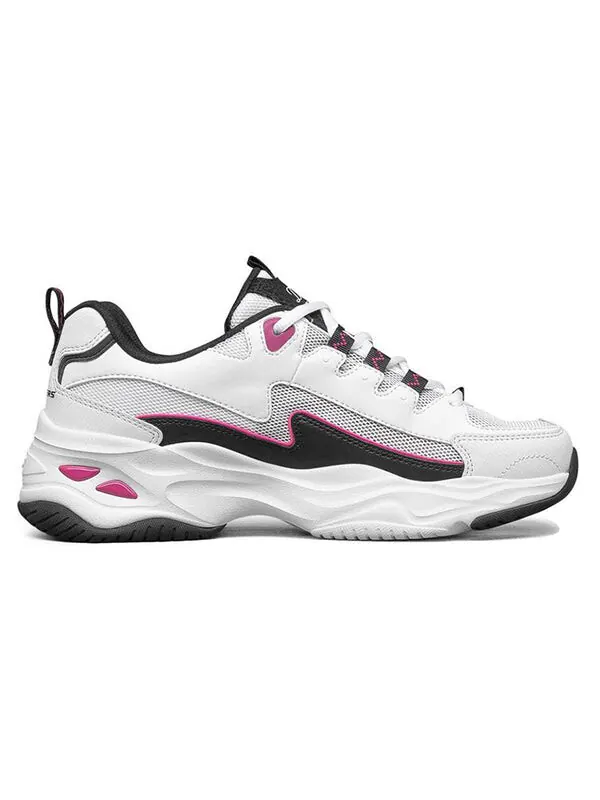 Кроссовки d'lites 4.0 low running shoes gs white/black/pink Skechers — изображение 2 из 4, белый/черный/розовый