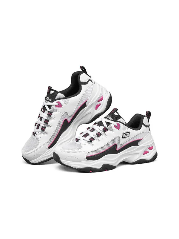 Кроссовки d'lites 4.0 low running shoes gs white/black/pink Skechers — изображение 3 из 4, белый/черный/розовый