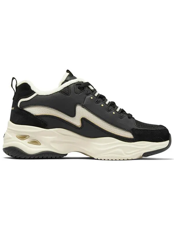 Кроссовки dlites 4.0 'black gold' Skechers — изображение 2 из 4, черный/золотистый