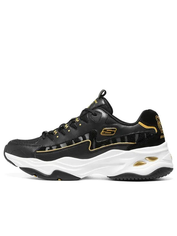 Кроссовки d'lites 'black' Skechers — изображение 1 из 4, черный/белый/оранжевый