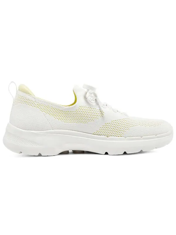 Кроссовки go walk 6 hyper burst 'white yellow' Skechers — изображение 2 из 4, белый/желтый