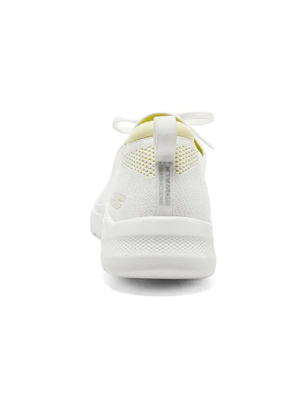 Кроссовки go walk 6 hyper burst 'white yellow' Skechers — изображение 4 из 4, белый/желтый