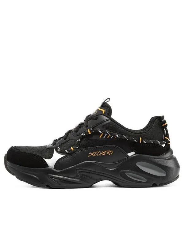 Кроссовки stamina airy 'black' Skechers — изображение 1 из 4, черный/белый/желтый