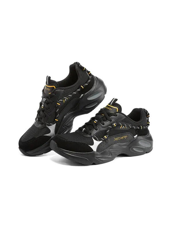 Кроссовки stamina airy 'black' Skechers — изображение 3 из 4, черный/белый/желтый