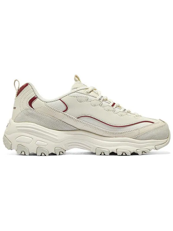 Кроссовки dlites 1.0 'beige burgundy' Skechers — изображение 2 из 4, бежевый/бордовый