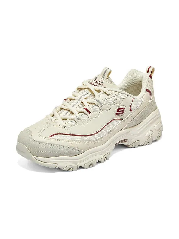 Кроссовки dlites 1.0 'beige burgundy' Skechers — изображение 3 из 4, бежевый/бордовый