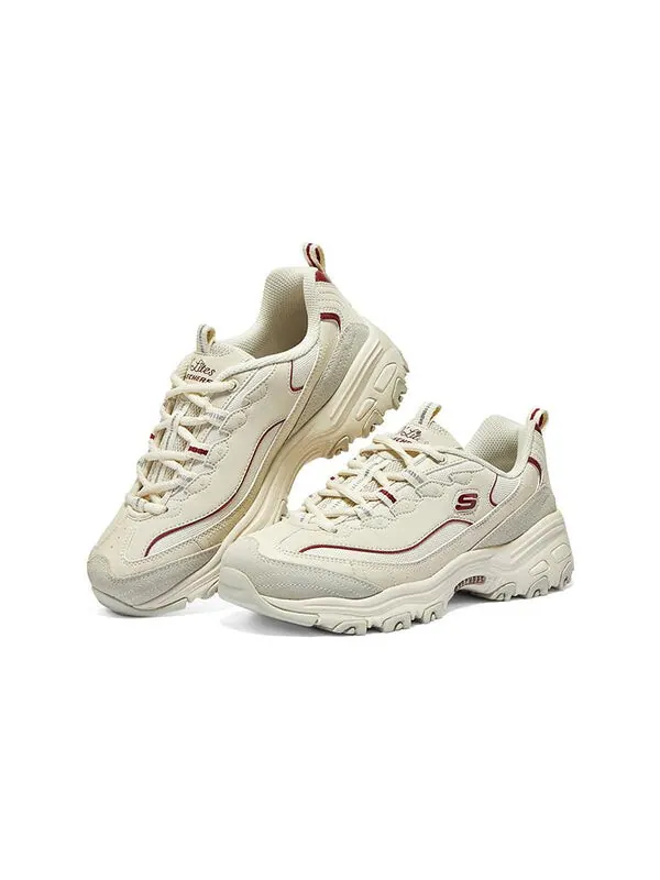 Кроссовки dlites 1.0 'beige burgundy' Skechers — изображение 4 из 4, бежевый/бордовый