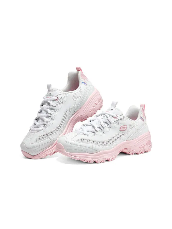 Кроссовки d'lites 1.0 'white pink' Skechers — изображение 4 из 4, белый розовый