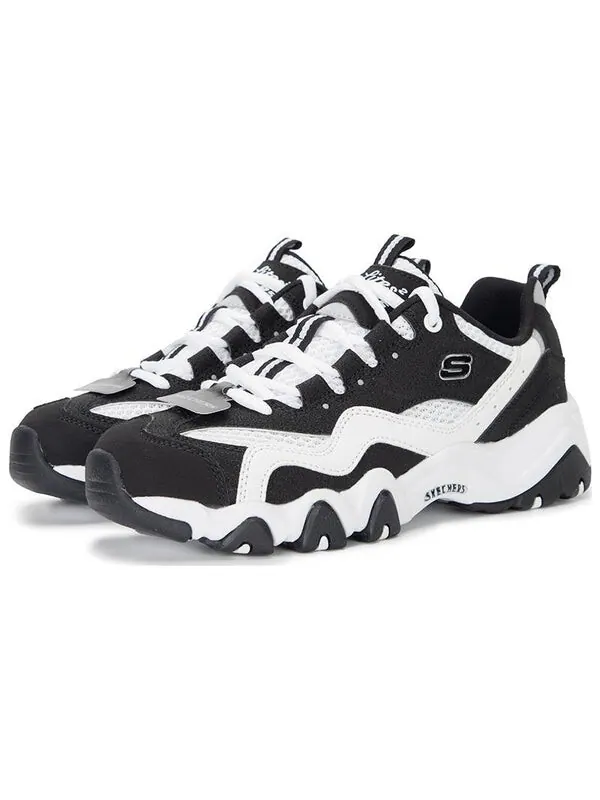 Кроссовки sport d'lites 2.0 shoes 'black white' Skechers — изображение 3 из 4, черный / белый