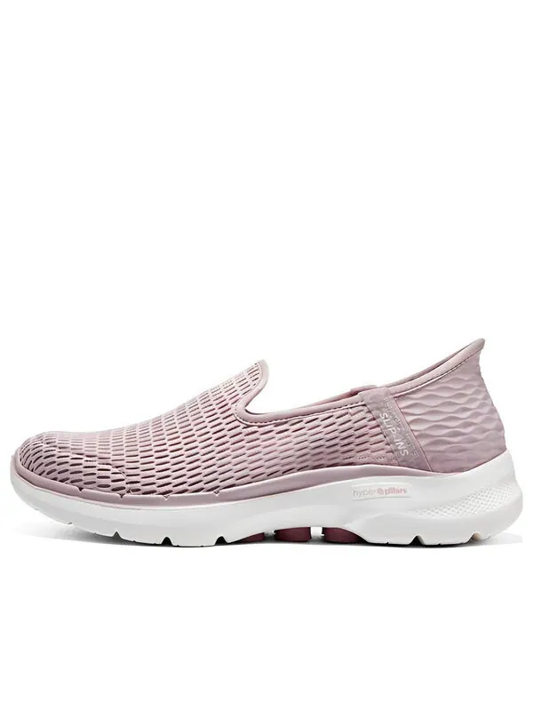 Кроссовки go walk 6 slip ins shoes 'pink white' Skechers — изображение 1 из 2, розовый/белый