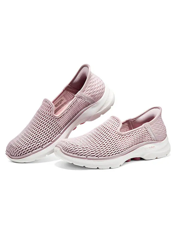 Кроссовки go walk 6 slip ins shoes 'pink white' Skechers — изображение 2 из 2, розовый/белый