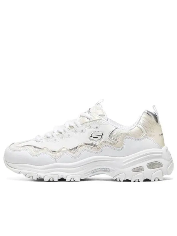 Кроссовки (WMNS) Skechers D'lites 1.0 Marathon Running Shoes 'White' — изображение 1 из 4, белый