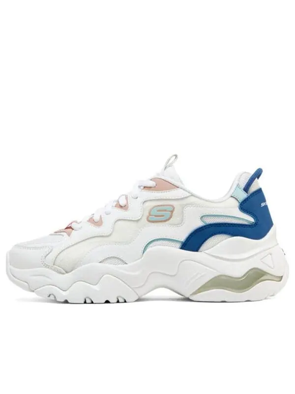 Кроссовки dlites 3-high alert shoes 'white blue' Skechers — изображение 1 из 4, белый/синий