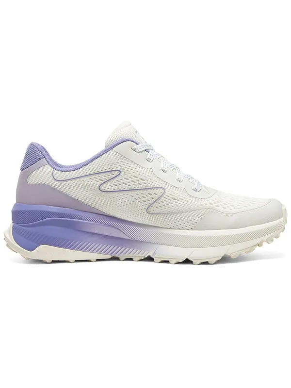 Кроссовки relaxed fit d'lux fitness 'white purple' Skechers — изображение 2 из 4, белый/фиолетовый