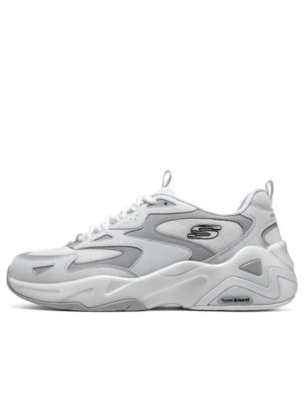 Кроссовки dlites hyper burst sneaker 'grey white' Skechers — изображение 1 из 4, серый/белый