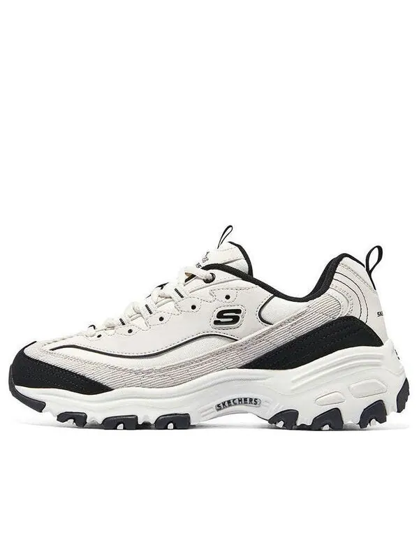 Кроссовки arch fit d'lites 'white black' Skechers — изображение 1 из 4, белый/черный