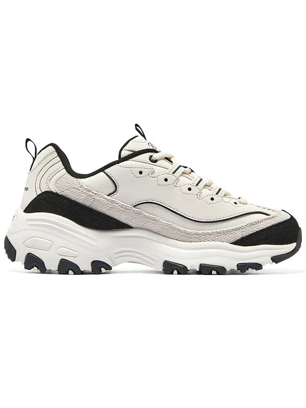 Кроссовки arch fit d'lites 'white black' Skechers — изображение 2 из 4, белый/черный