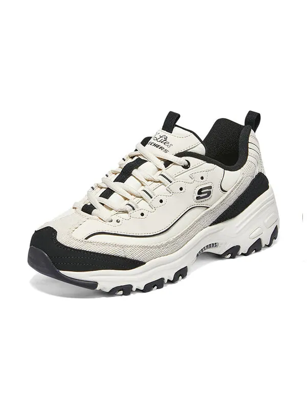 Кроссовки arch fit d'lites 'white black' Skechers — изображение 3 из 4, белый/черный