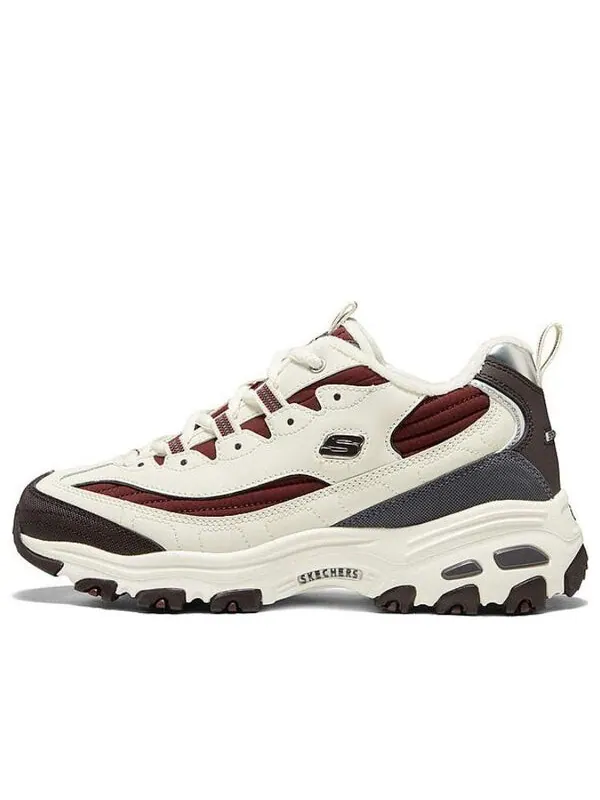 Кроссовки d'lites zip along shoes 'white burgundy grey' Skechers