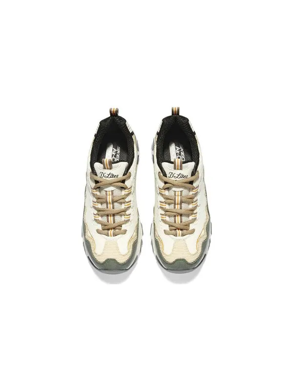 Кроссовки d'lites - biggest fan shoes 'white olive green' Skechers — изображение 3 из 4, белый/оливковый зеленый