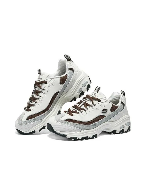 Кроссовки d'lites 1.0 shoes 'white grey brown' Skechers — изображение 4 из 4, белый/серый/коричневый