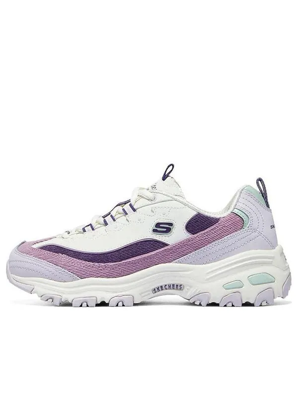 Кроссовки d'lites 1.0 shoes 'white purple lilac' Skechers — изображение 1 из 4, белый/фиолетовый