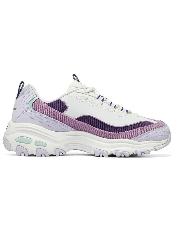 Кроссовки d'lites 1.0 shoes 'white purple lilac' Skechers — изображение 2 из 4, белый/фиолетовый