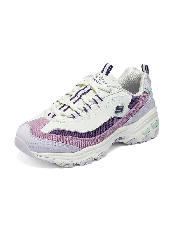 Кроссовки d'lites 1.0 shoes 'white purple lilac' Skechers — изображение 3 из 4, белый/фиолетовый