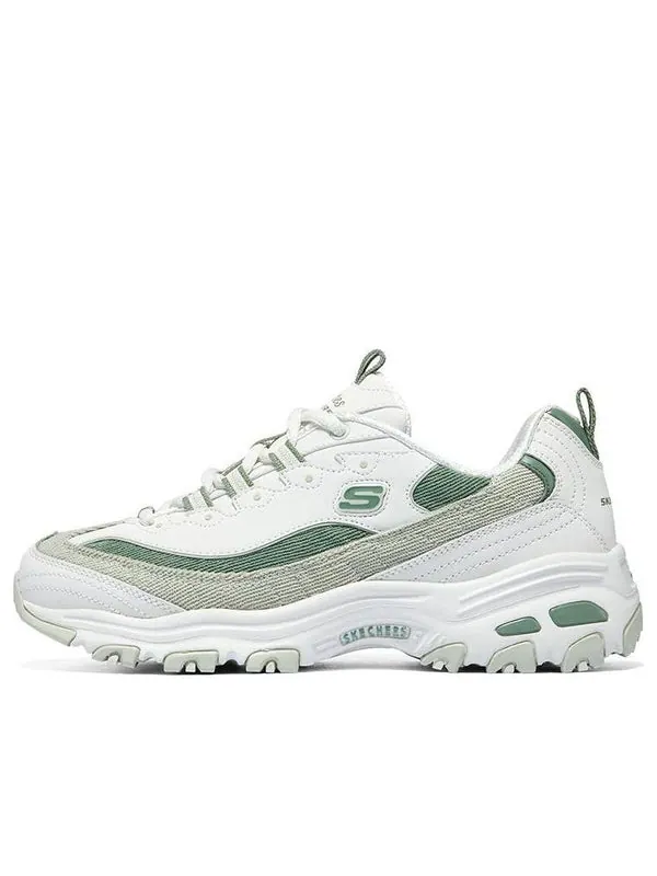 Кроссовки dlites 1.0 'white light green' Skechers