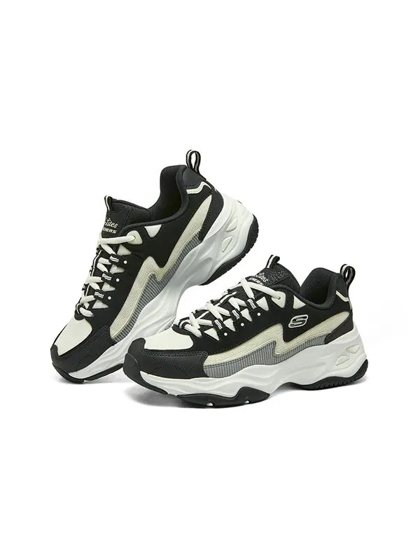 Кроссовки dlites 1.0 'black beige' Skechers — изображение 4 из 4, черный/бежевый/серый